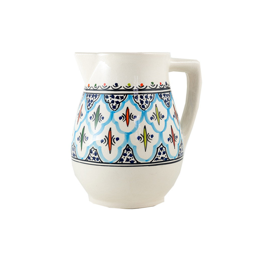 Rosette Ceramic Pitcher