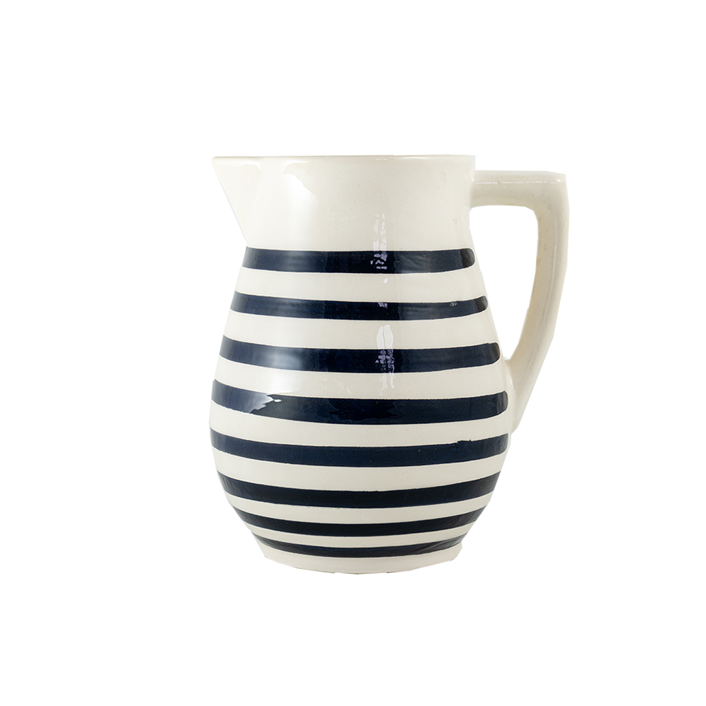 Black Stripe Ceramic Pitcher