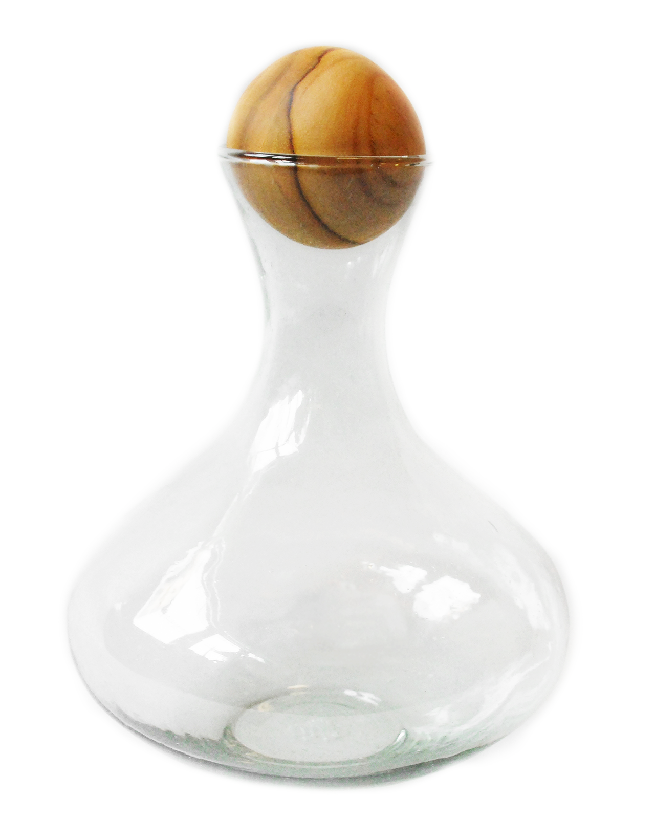 Clasico Decanter Large with Wood Topper