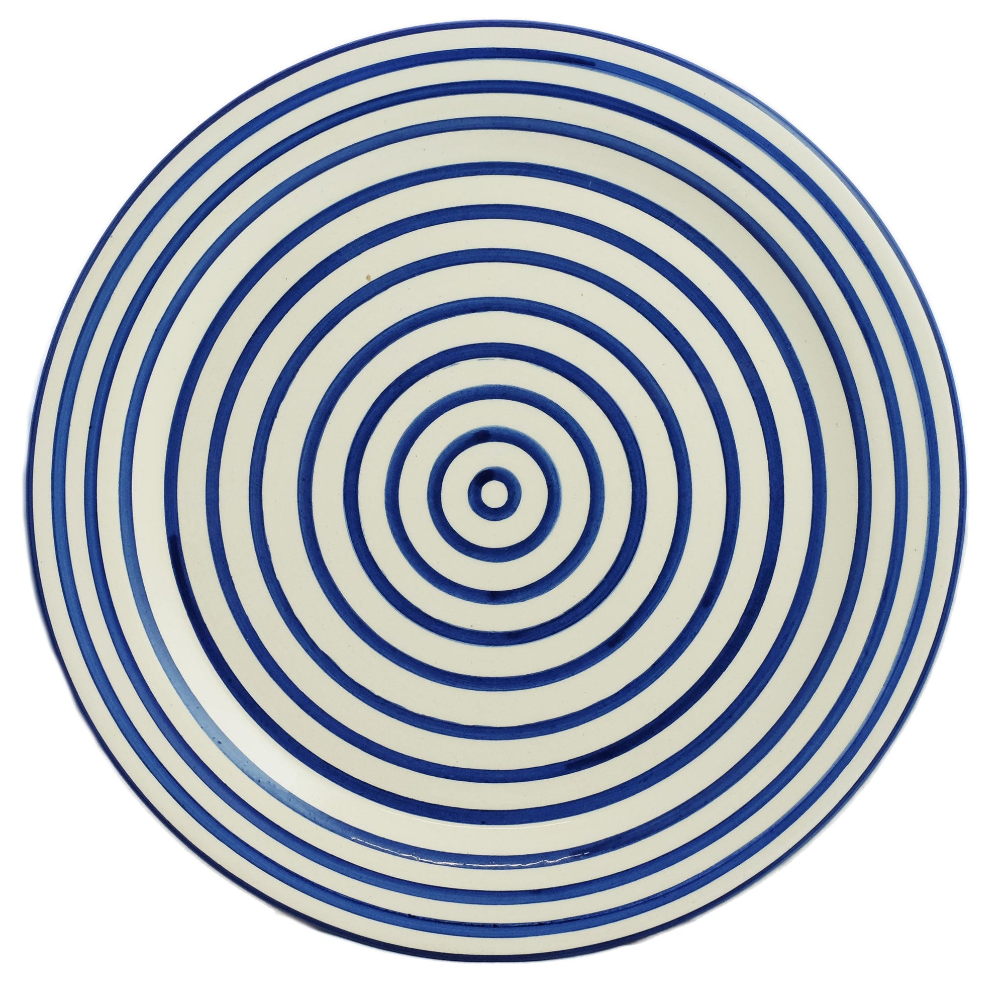 Cobalt Stripe Round Platter