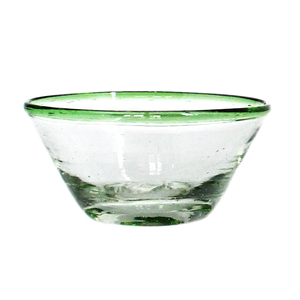 Tiny Green Rim Glass Bowl