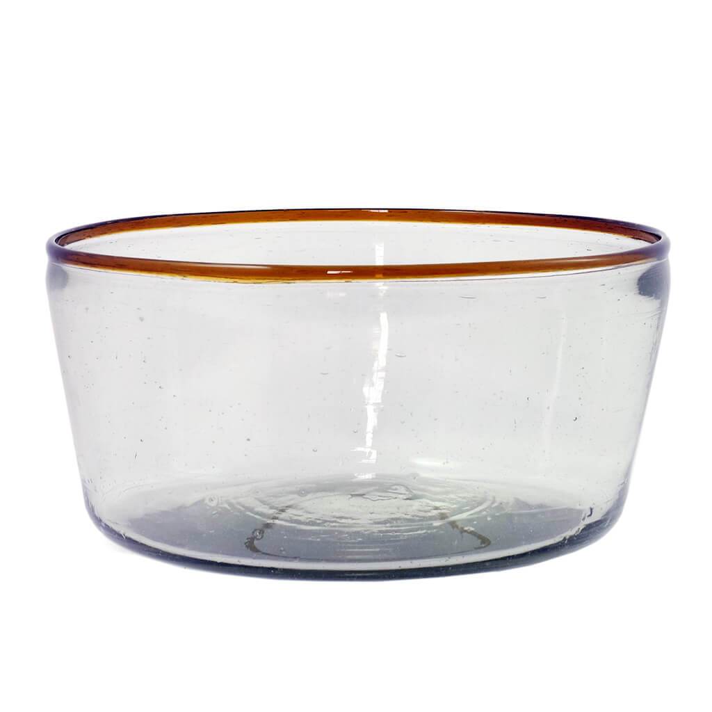 Amber Rim Salad Bowl