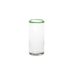 Green Rim Cordial Glass