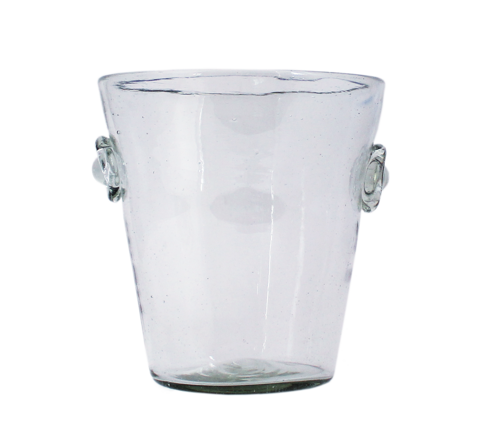 Clear Glass Ice Bucket