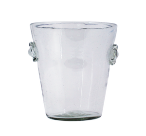 Clear Glass Ice Bucket