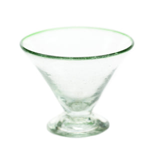 Green Rim Margarita Glass