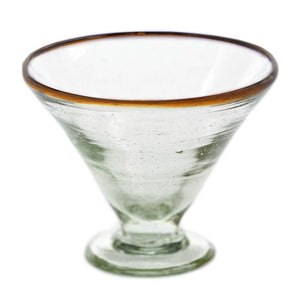 Amber Rim Margarita Glass