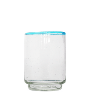 Med Aqua Rim Stacking Glass