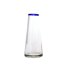 Small Blue Rim Conical Vase