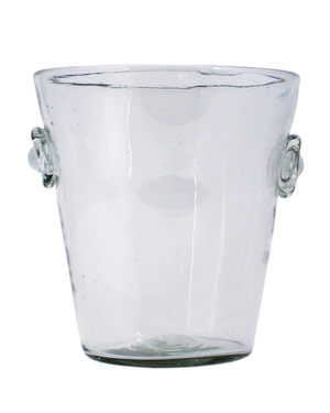 Clear Glass Ice Bucket