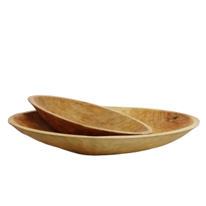 Hand Crafted Extra Large OVAL Wood Bowl - 28 inch