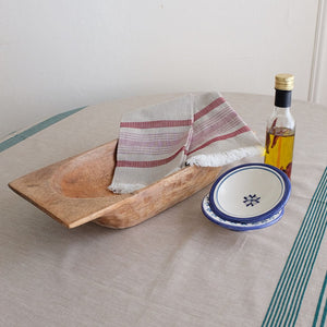 Small Wood Dough Bowl Tray