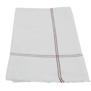 Oversize Espresso Classic Stripe Cotton Napkins