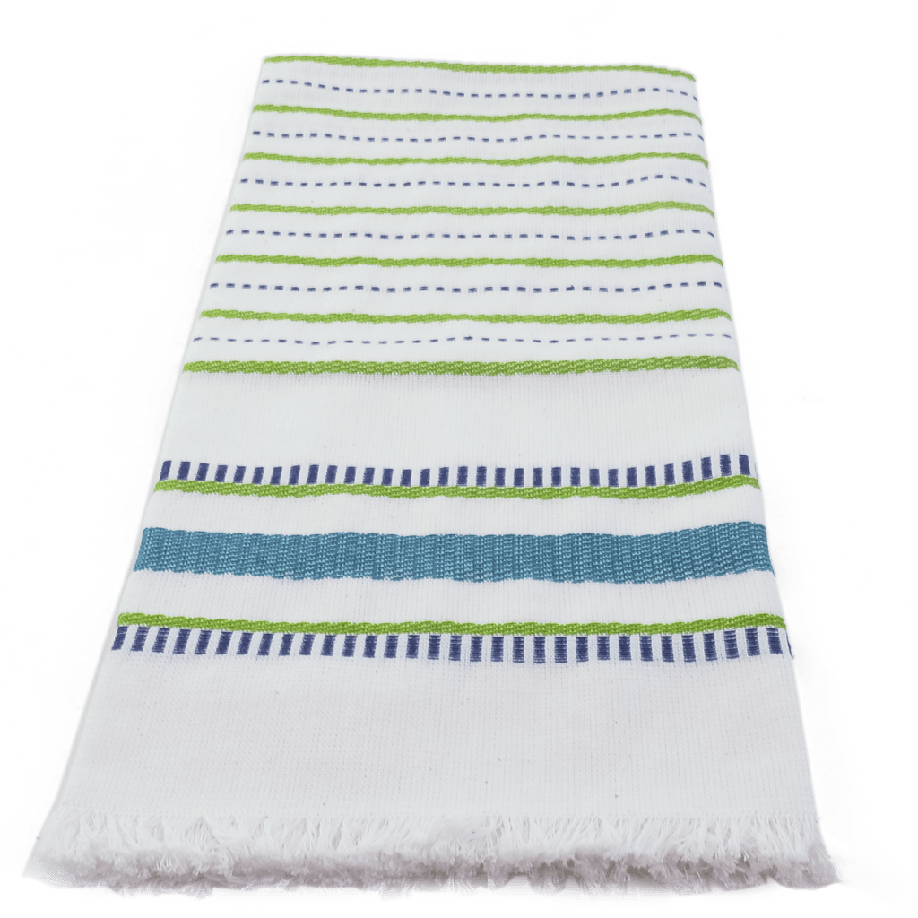 Peacock Seaside Stripe Kitchen Towels - Set of 2