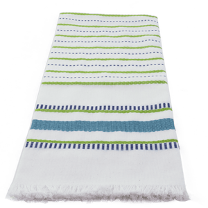 Peacock Seaside Stripe Kitchen Towels - Set of 2