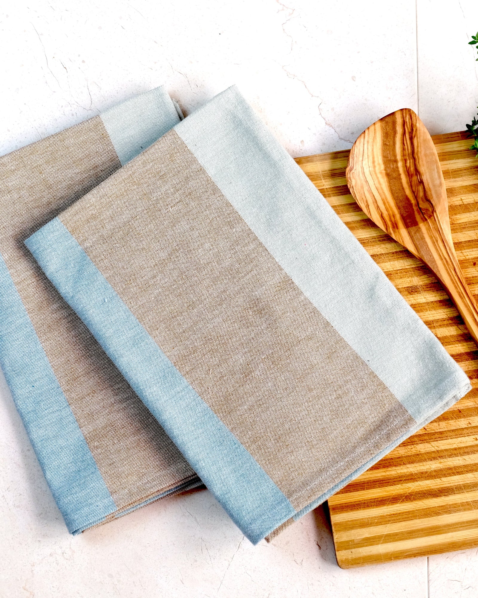 Green Cotton Dish Towels | TerraKlay