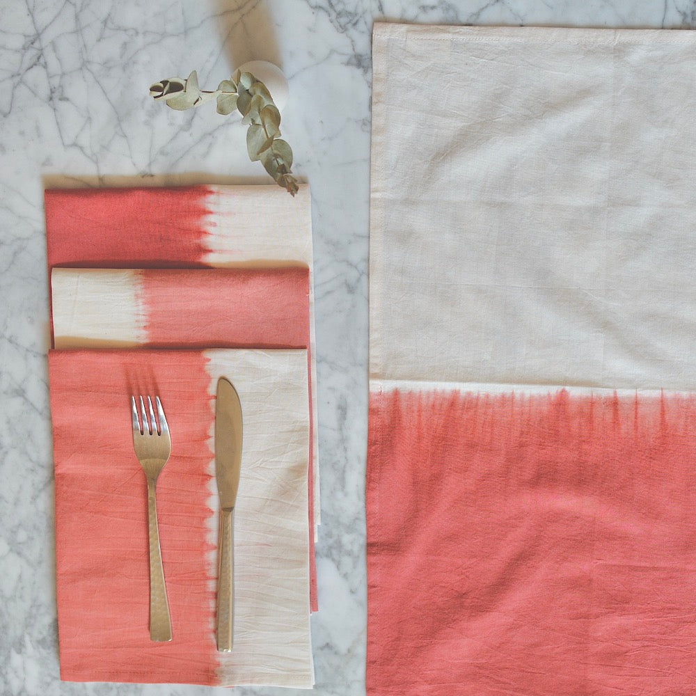 Chechi Rectangle Pattern Shibori Napkins