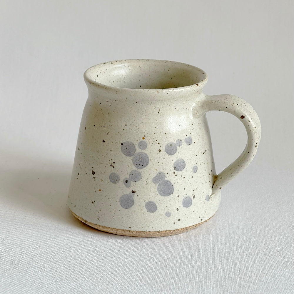 Handmade White Small Ceramic Espresso Mug | TerraKlay