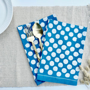 Lakshmi Polka Dots Dinner Napkins (Set of 4)