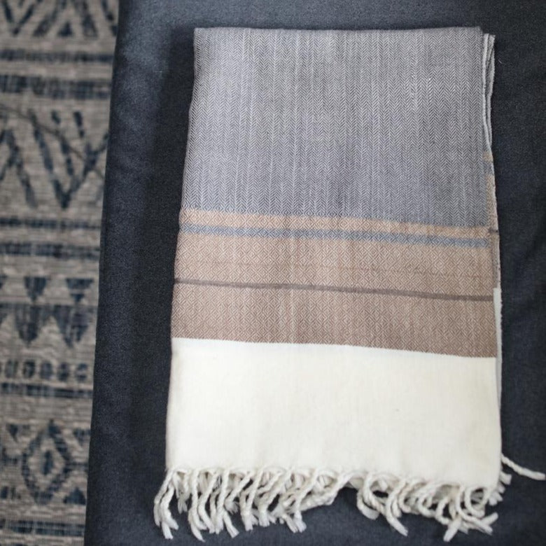 Kalawati Grey Throw Throw TerraKlay