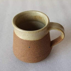 Small Rustic White Mug Mugs TerraKlay