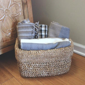 Rectangle Storage and Blanket Basket |TerraKlay