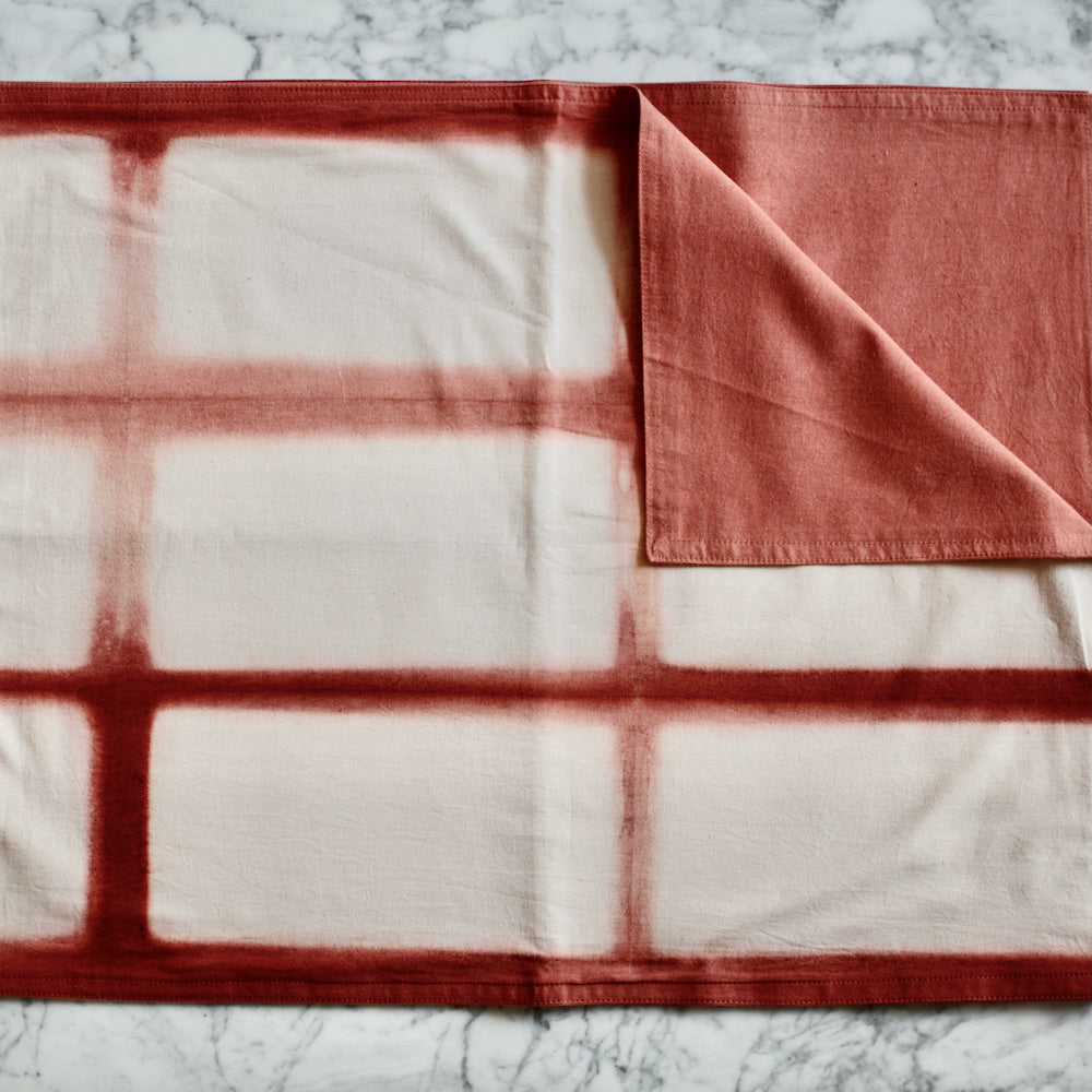 Rectangle Pattern Red Table Runner Table Runner | TerraKlay