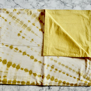 Tie-Dye  Yellow Table Runner | TerraKlay