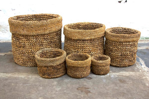 Mumtaz Round Storage Baskets planters TerraKlay