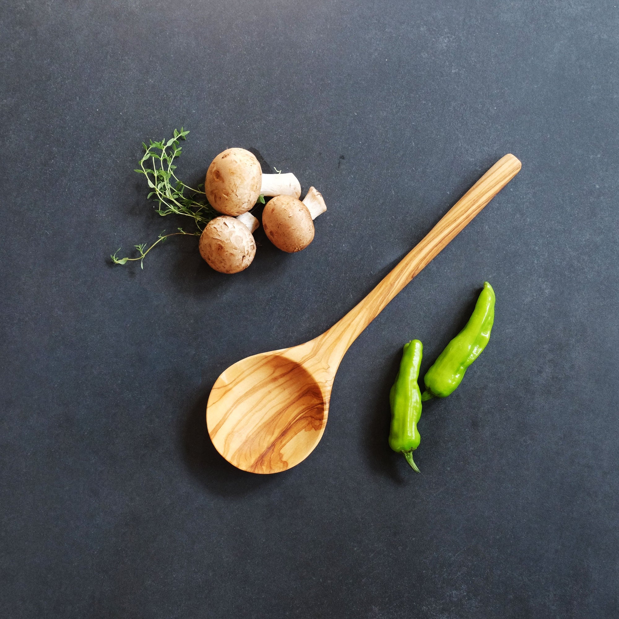 Olive Wood Deep Spoon