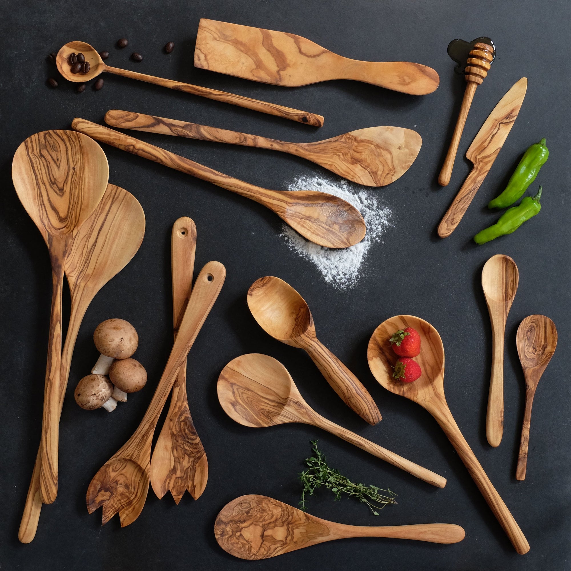 Olive Wood Ice Cream Spoon