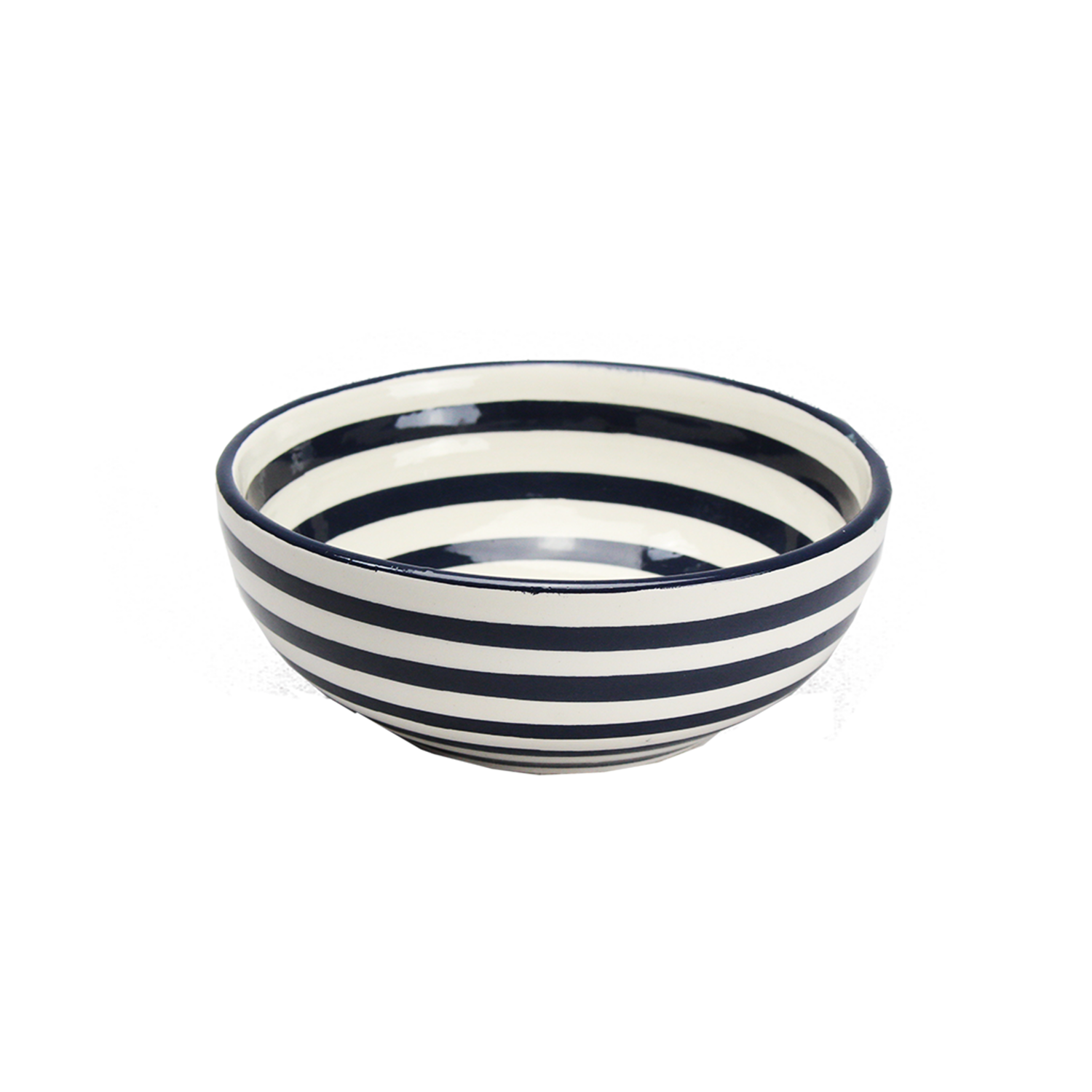 Black Stripe Cereal Bowl