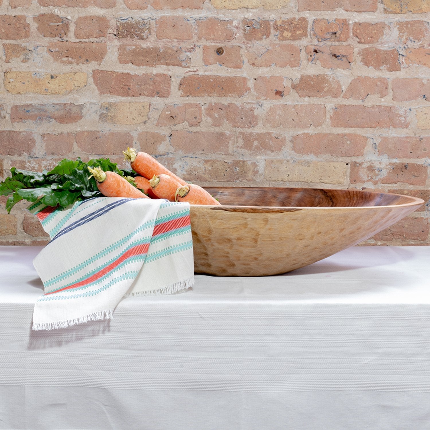 Hand Crafted Extra Large OVAL Wood Bowl - 28 inch