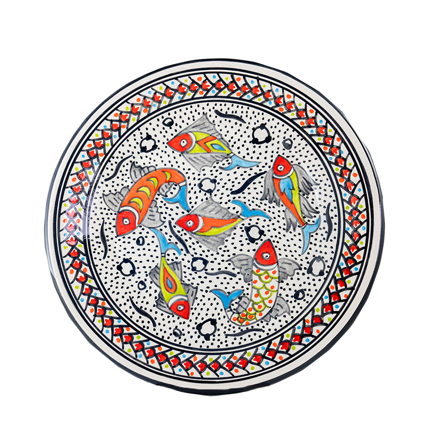 Rainbow Fish Dinner Plate
