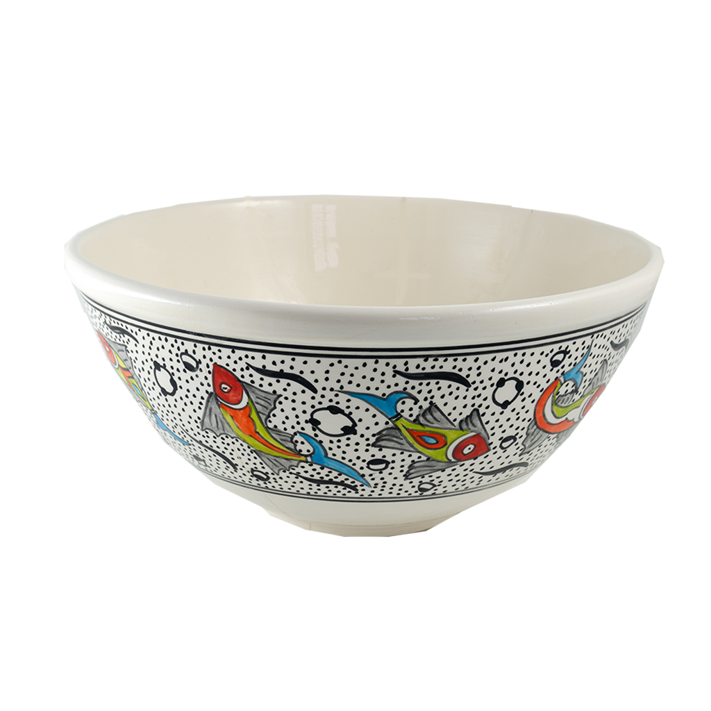 Rainbow Fish Large Deep Bowl
