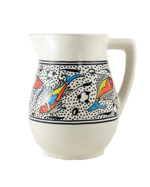 Rainbow Fish Ceramic Pitcher