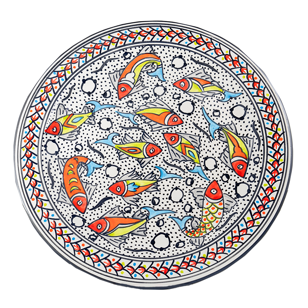 Rainbow Fish Round Platter