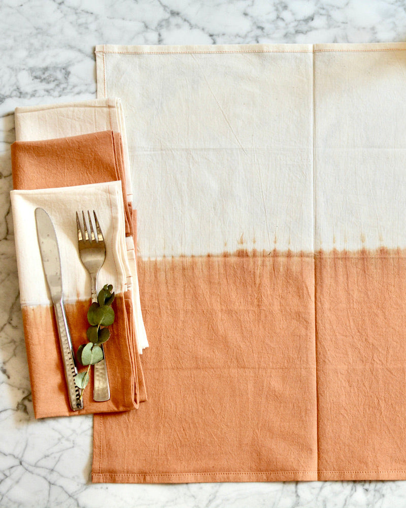 Shibori Cotton Napkins - TerraKlay